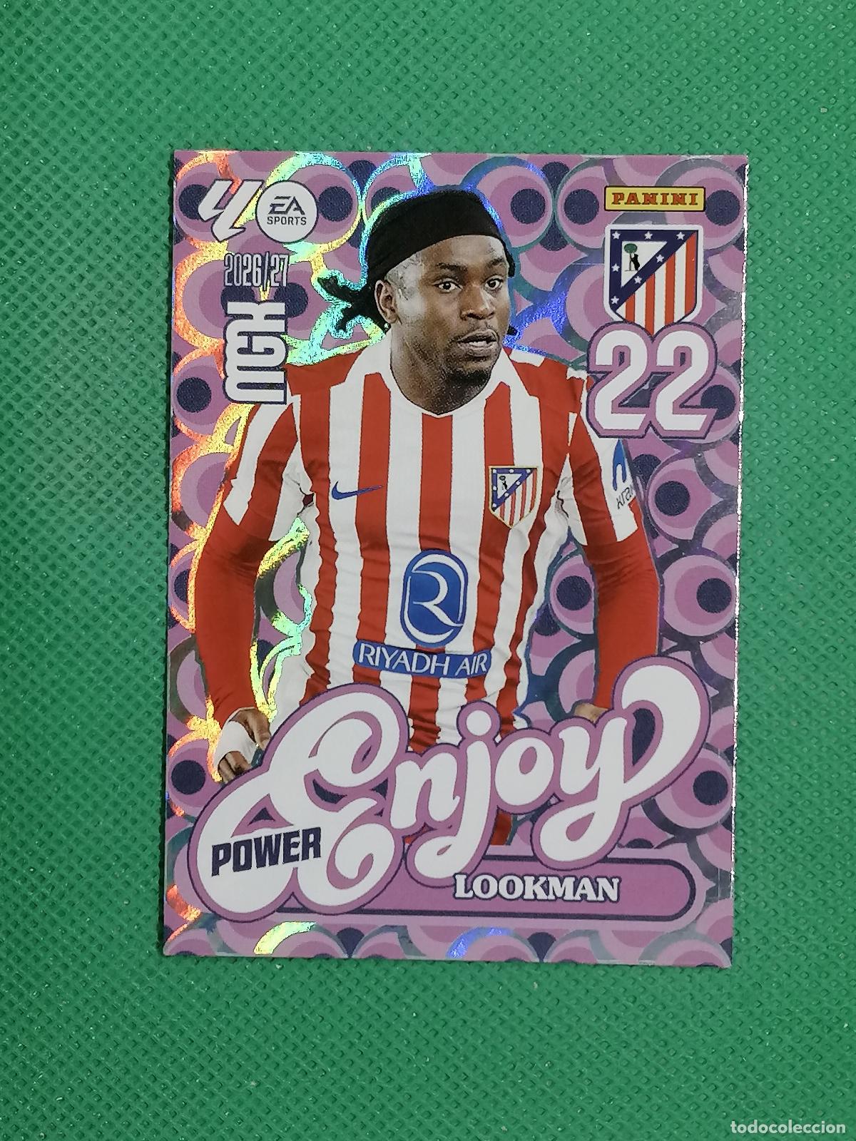 Cromos de f&uacute;tbol: 385 P 385P LOOKMAN ATLETICO DE MADRID ENJOY POWER ⚽ MEGACRACKS LIGA 2026 2027 26 27 ⚽