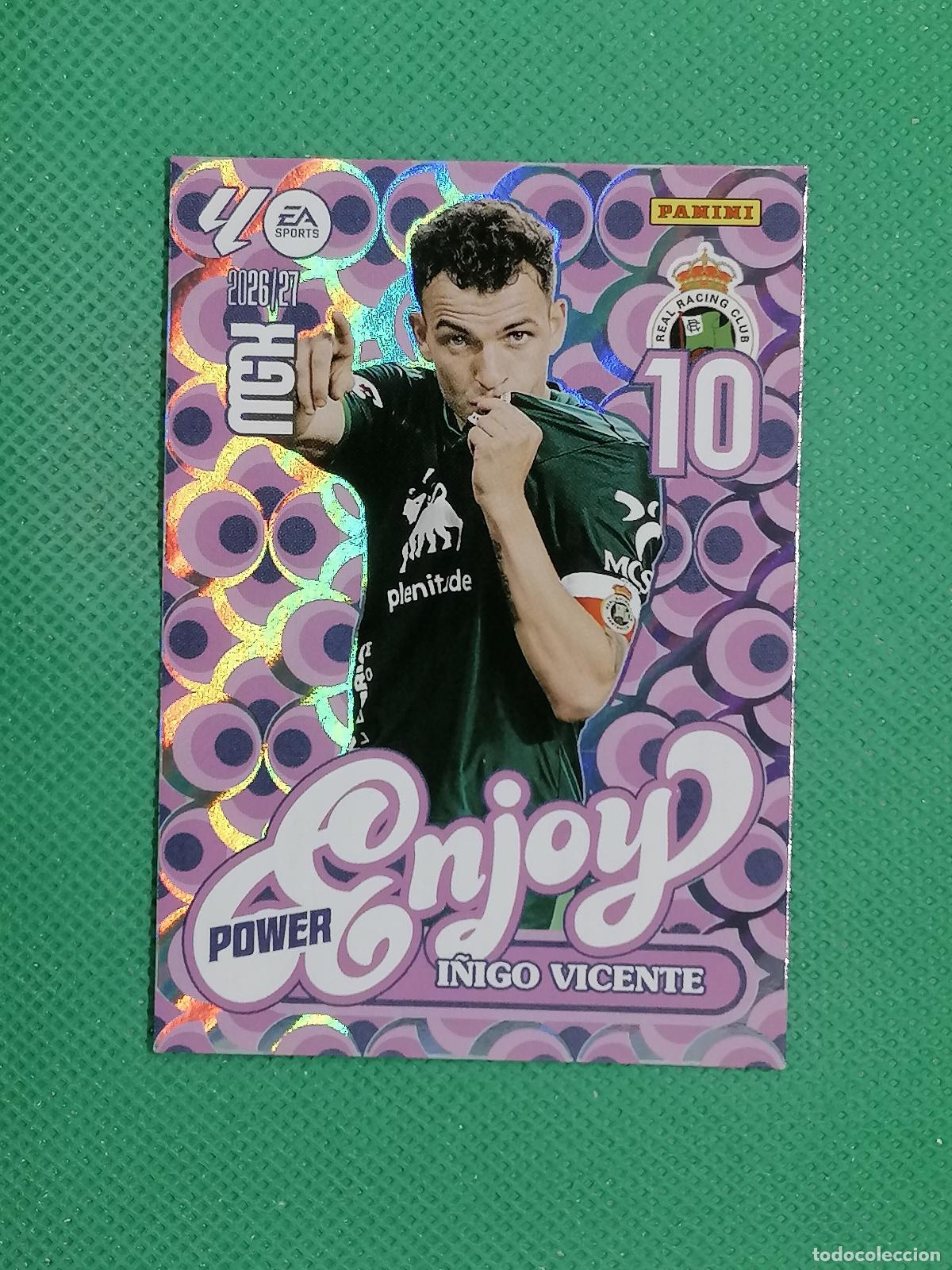 Cromos de f&uacute;tbol: 383 P 383P I&Ntilde;IGO VICENTE RACING SANTANDER ENJOY POWER ⚽ MEGACRACKS LIGA 2026 2027 26 27 ⚽