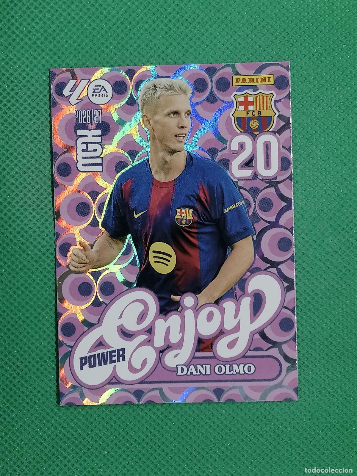 Cromos de f&uacute;tbol: 381 P 381P DANI OLMO BARCELONA ENJOY POWER ⚽ MEGACRACKS LIGA 2026 2027 26 27 ⚽