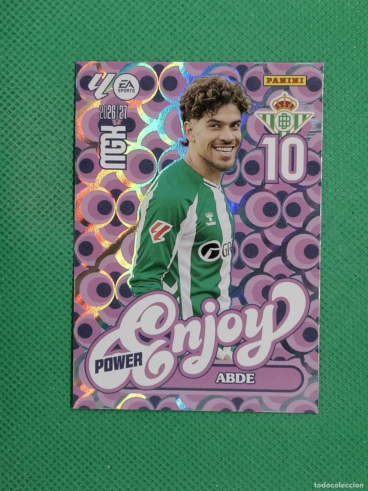Cromos de f&uacute;tbol: 379 P 379P ABDE BETIS ENJOY POWER ⚽ MEGACRACKS LIGA 2026 2027 26 27 ⚽