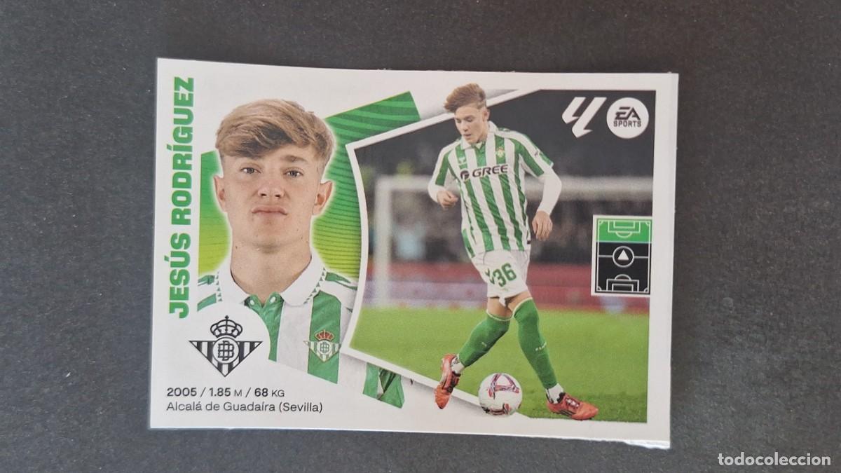 Cromos de f&uacute;tbol: L3 JESUS RODRIGUEZ REAL BETIS MERCADO DE INVIERNO LIGA ESTE 2024 2025 24 25 SIN PEGAR NUNCA PEGADO