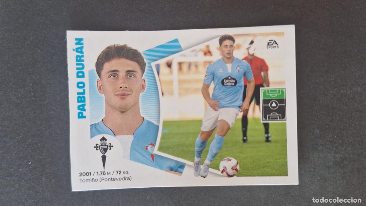 Cromos de f&uacute;tbol: L3 PABLO DURAN CELTA DE VIGO MERCADO DE INVIERNO LIGA ESTE 2024 2025 24 25 SIN PEGAR NUNCA PEGADO
