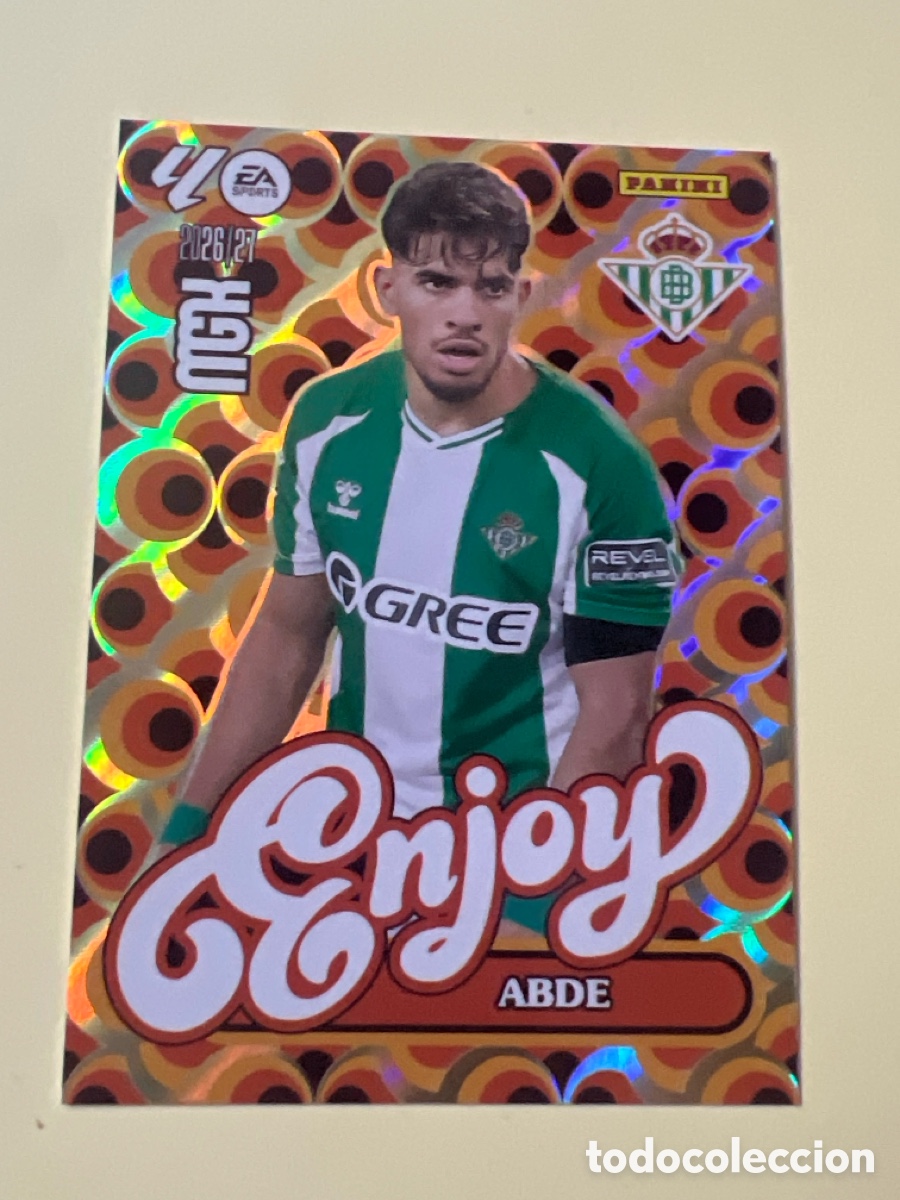 Figurine di Calcio: E22. 379 ABDE REAL BETIS ENJOY FICHAS ALBUM MEGACRACKS 2026 2027 MGK 26 27