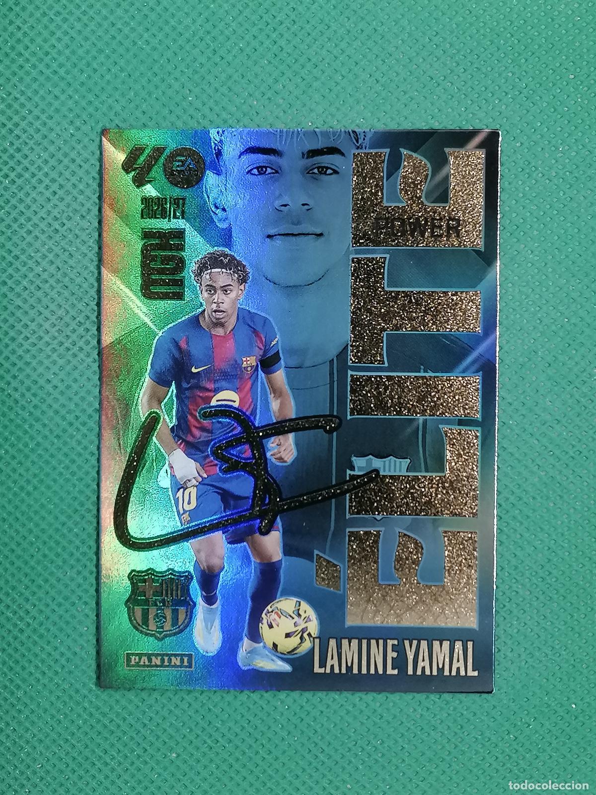 Cromos de f&uacute;tbol: 9 P 9P LAMINE YAMAL BARCELONA ELITE POWER ⚽ MEGACRACKS LIGA 2026 2027 26 27 ⚽