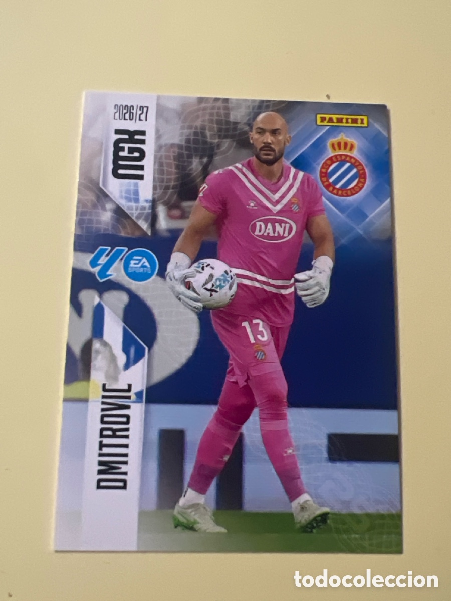 Cromos de f&uacute;tbol: E32. 164 DIMITROVIC - RCD ESPANYOL- FICHAS ALBUM MEGACRACKS 2026 2027 MGK 26 27