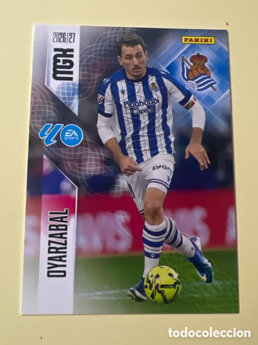 Cromos de f&uacute;tbol: E34. 324 OYARZABAL - REAL SOCIEDAD - ALBUM MEGACRACKS 2026 2027 MGK 26 27