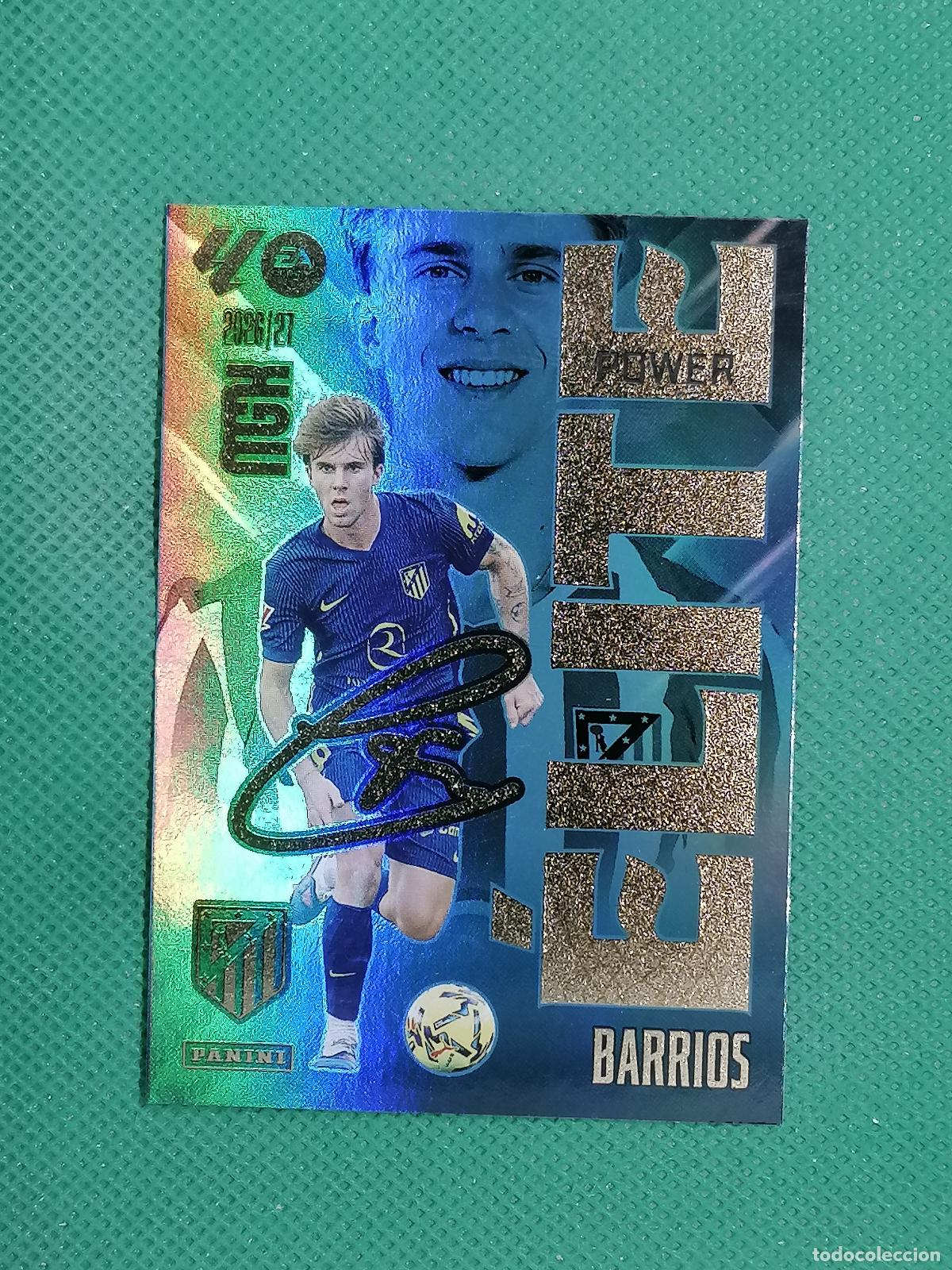 Cromos de f&uacute;tbol: 1 P 1P PABLO BARRIOS ATLETICO DE MADRID ELITE POWER ⚽ MEGACRACKS LIGA 2026 2027 26 27 ⚽