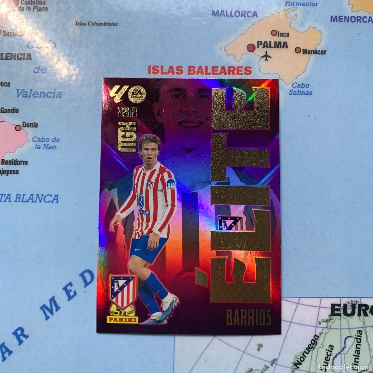 Cromos de f&uacute;tbol: Barrios elite n&uacute;mero 1 Del Atl&eacute;tico de Madrid megacracks 26-27 2026-2027