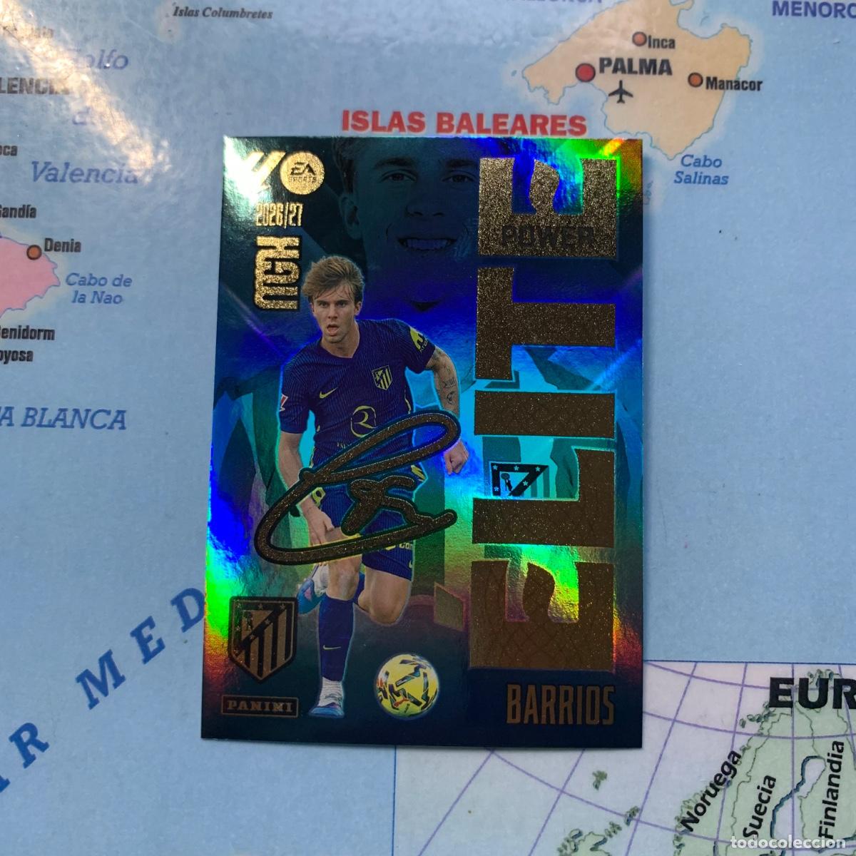 Cromos de Futebol: Barrios elite power n&uacute;mero P1 Del Atl&eacute;tico de Madrid megacracks 26-27 2026-2027