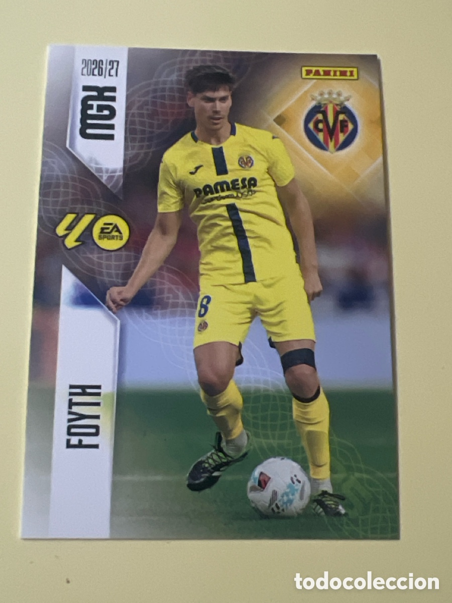 Cromos de f&uacute;tbol: E45. 366 FOYTH - VILLAREAL - FICHAS ALBUM MEGACRACKS 2026 2027 MGK 26 27