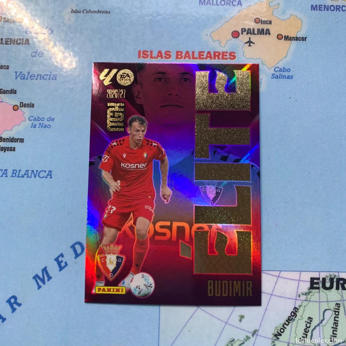 Cromos de f&uacute;tbol: Budimir elite n&uacute;mero 3 Del Osasuna megacracks 26-27 2026-2027