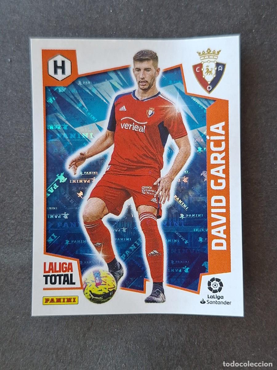 Cromos de f&uacute;tbol: L1 DAVID GARCIA C. A. OSASUNA HEROES 448 PANINI LA LIGA TOTAL 2022 2023 22 23 SIN PEGAR NUNCA PEGADO