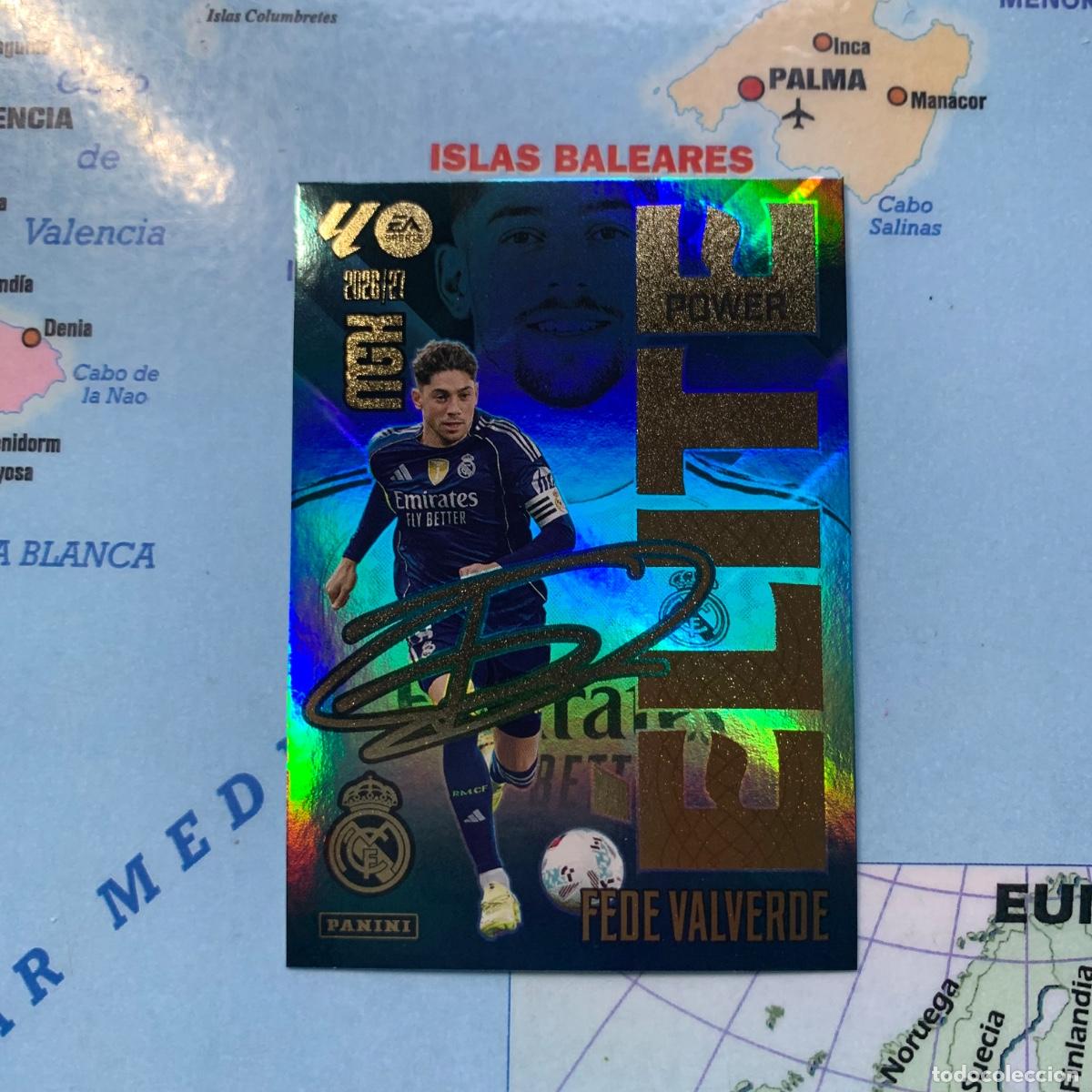 Cromos de f&uacute;tbol: Fede Valverde elite power n&uacute;mero P5 Del Real Madrid megacracks 26-27 2026-2027