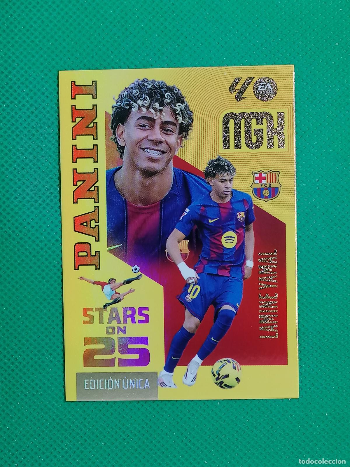 Cromos de f&uacute;tbol: 449 LAMINE YAMAL BARCELONA STARS ON 25 EDICION UNICA ⚽ MEGACRACKS LIGA 2026 2027 26 27 ⚽