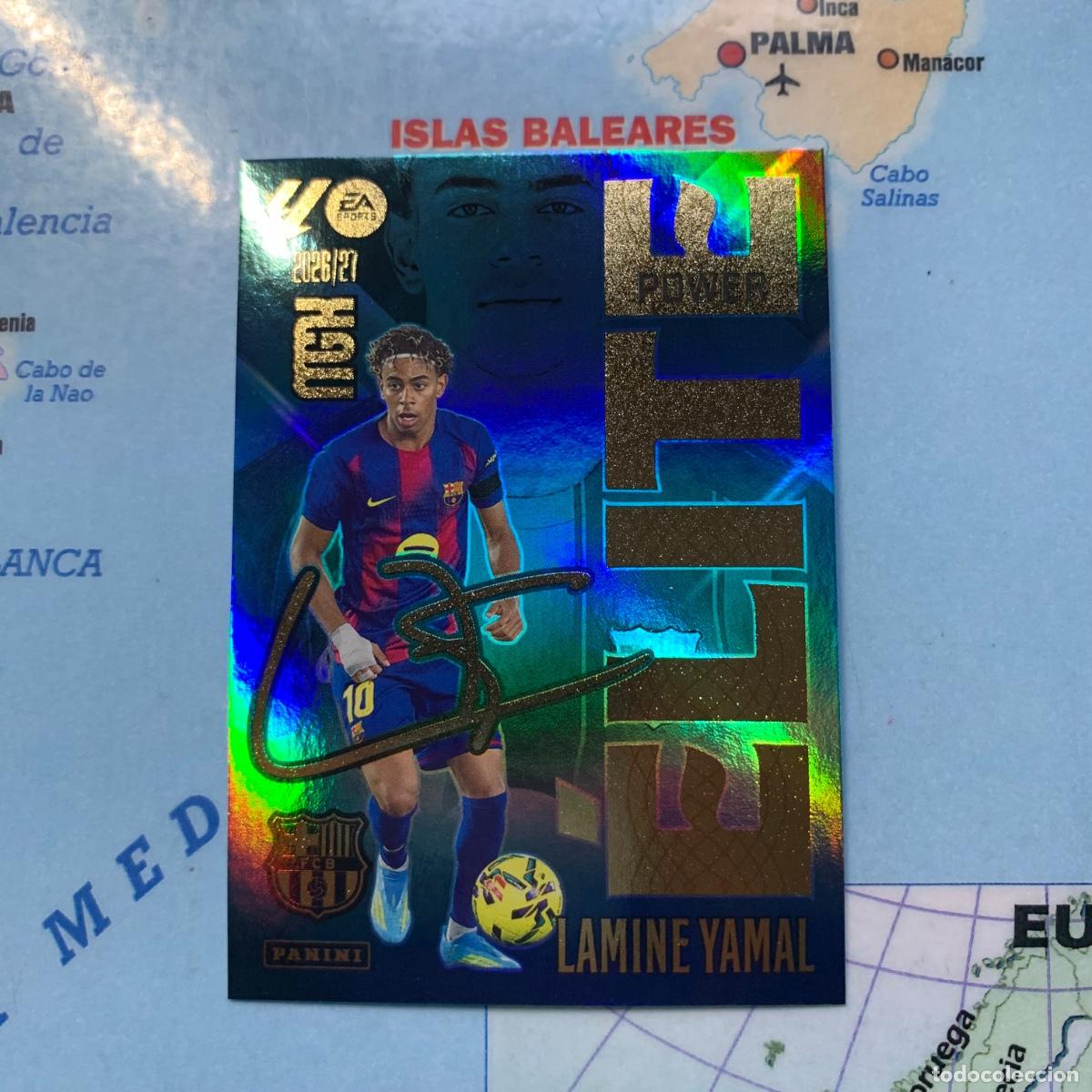 Cromos de Futebol: Lamine Yamal elite power n&uacute;mero P9 Del Barcelona megacracks 26-27 2026-2027
