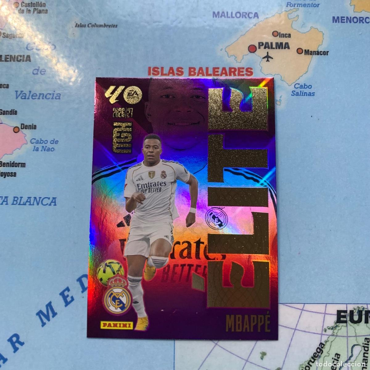 Cromos de f&uacute;tbol: Mbappe elite n&uacute;mero 10 Del Real Madrid megacracks 26-27 2026-2027