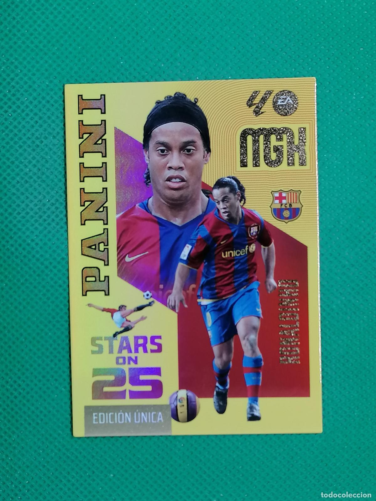 Cromos de f&uacute;tbol: 436 RONALDINHO BARCELONA STARS ON 25 EDICION UNICA ⚽ MEGACRACKS LIGA 2026 2027 26 27 ⚽