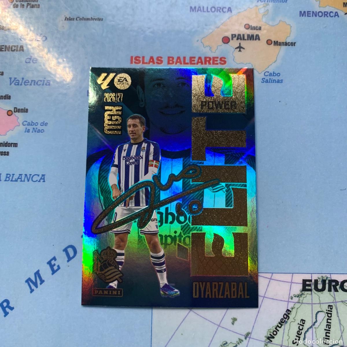 Cromos de f&uacute;tbol: Oyarzabal elite power n&uacute;mero P13 De la Real Sociedad megacracks 26-27 2026-2027