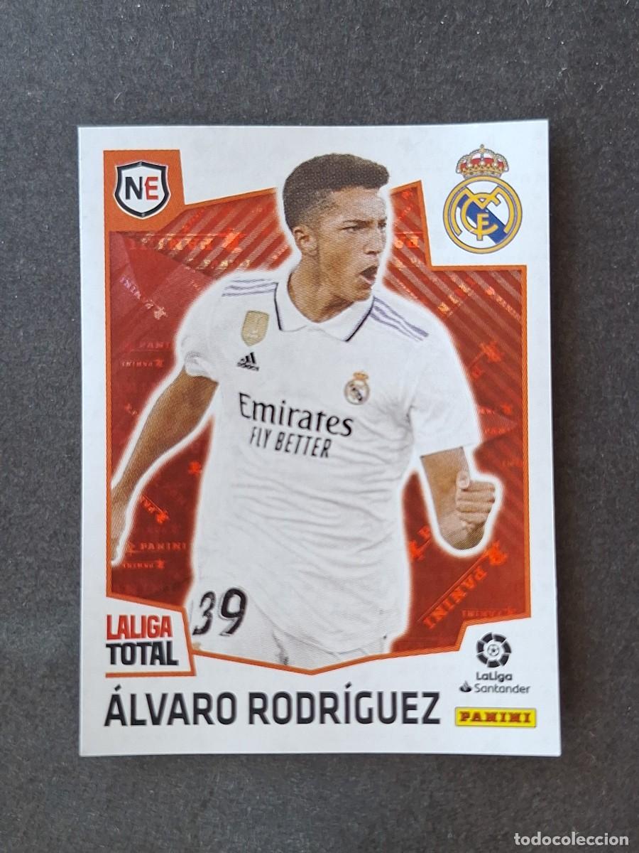Cromos de f&uacute;tbol: L2 ALVARO RODRIGUEZ REAL MADRID NEW ERA 467 PANINI LA LIGA TOTAL 2022 2023 22 23 NUNCA PEGADO