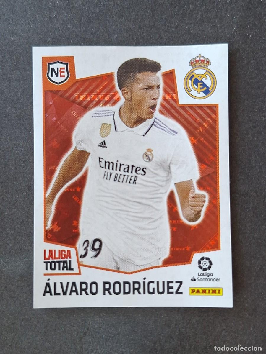 Cromos de f&uacute;tbol: L2 ALVARO RODRIGUEZ REAL MADRID NEW ERA 467 PANINI LA LIGA TOTAL 2022 2023 22 23 NUNCA PEGADO