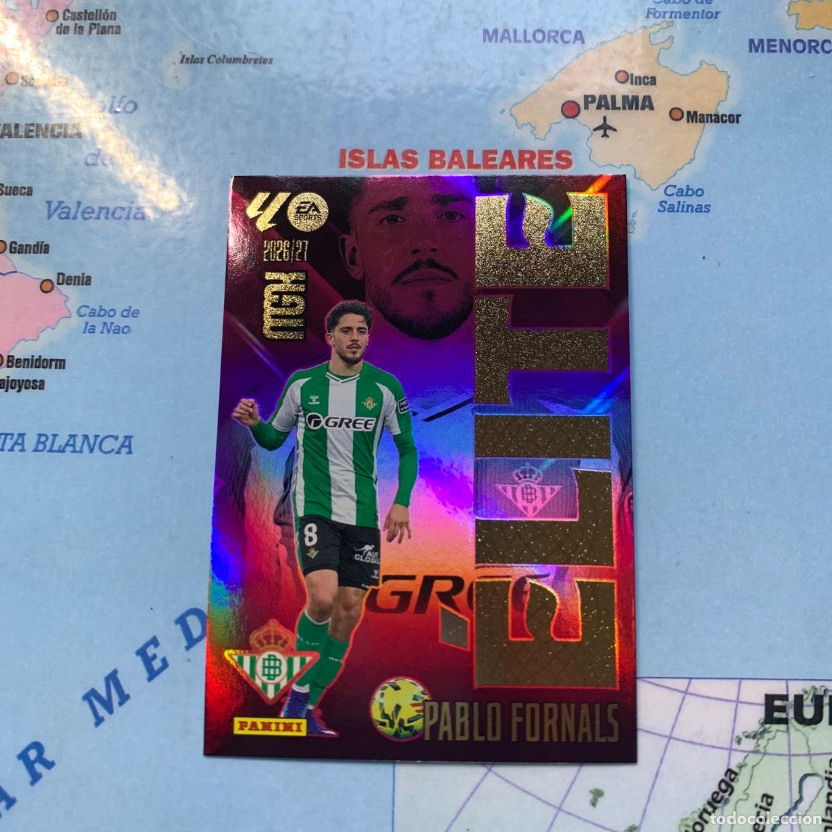 Cromos de f&uacute;tbol: Pablo Fornals elite n&uacute;mero 14 Del Betis megacracks 26-27 2026-2027