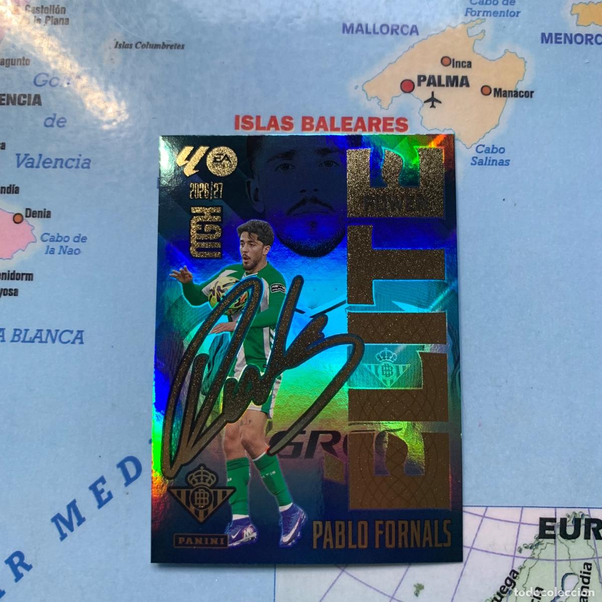 Cromos de f&uacute;tbol: Pablo Fornals elite power n&uacute;mero P14 Del Betis megacracks 26-27 2026-2027