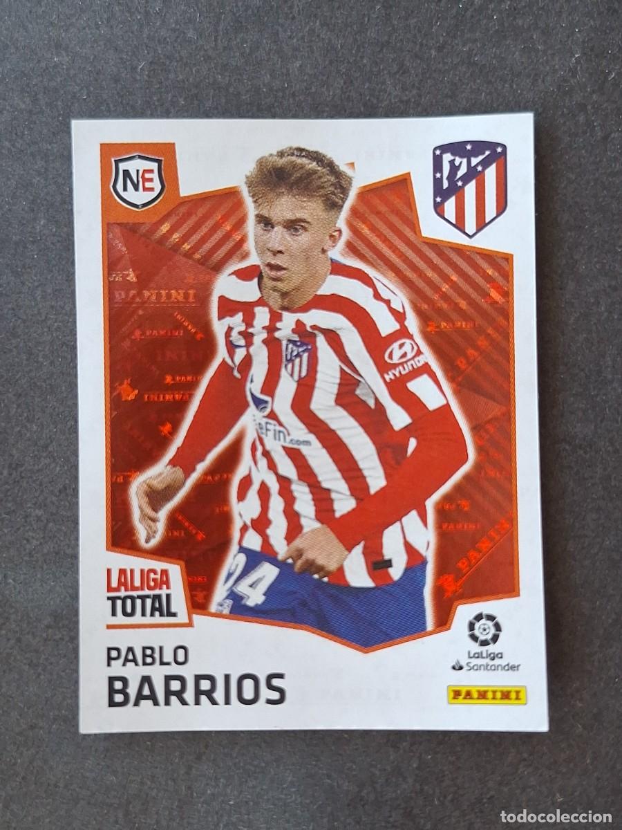 Cromos de f&uacute;tbol: L2 BARRIOS ATLETICO DE MADRID NEW ERA 470 PANINI LA LIGA TOTAL 2022 2023 22 23 NUNCA PEGADO