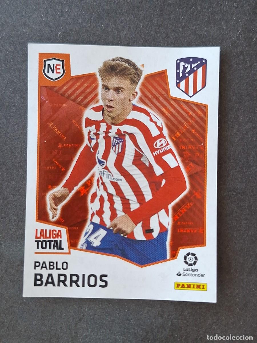 Cromos de f&uacute;tbol: L2 BARRIOS ATLETICO DE MADRID NEW ERA 470 PANINI LA LIGA TOTAL 2022 2023 22 23 NUNCA PEGADO