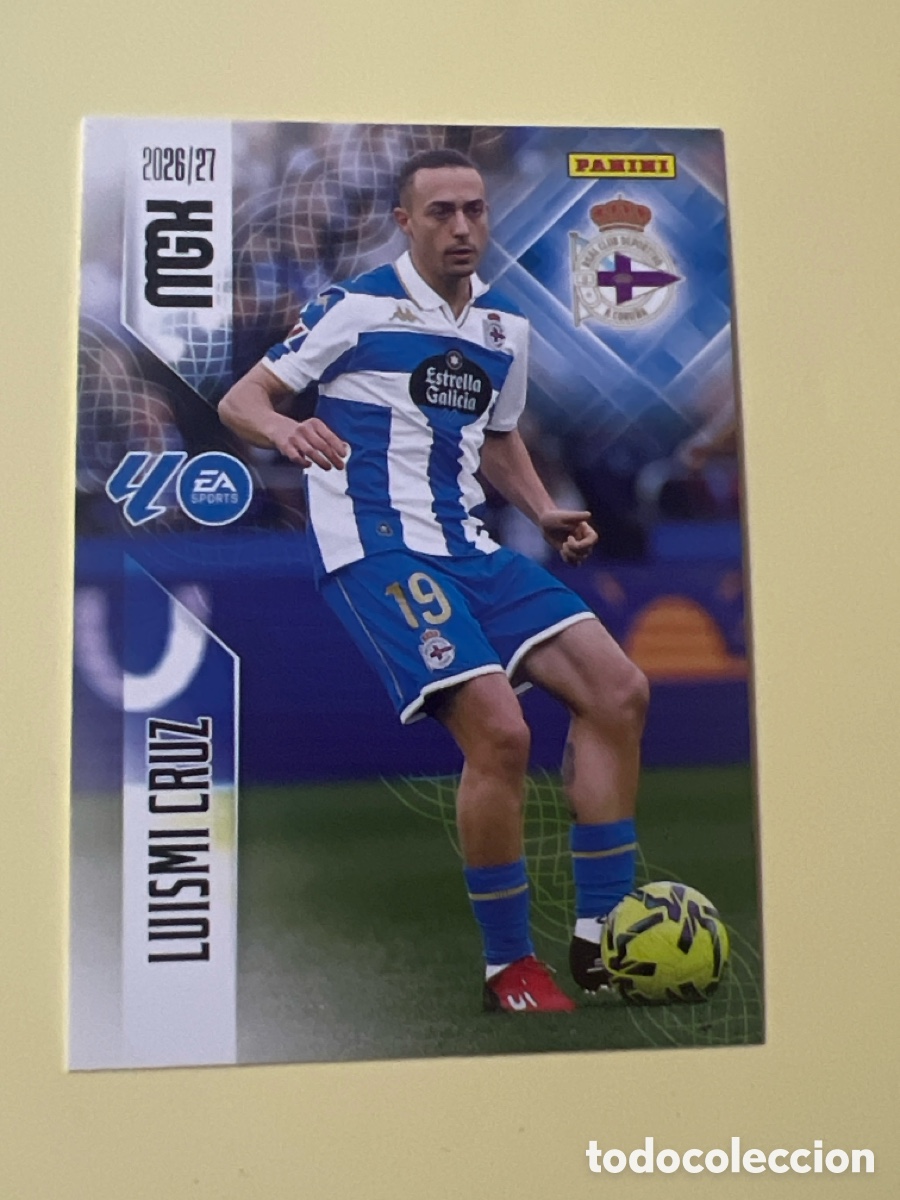 Cromos de f&uacute;tbol: E63. 140 LUISMI CRUZ - REAL CLUB DEPORTIVO - FICHAS ALBUM MEGACRACKS 2026 2027 MGK 26 27