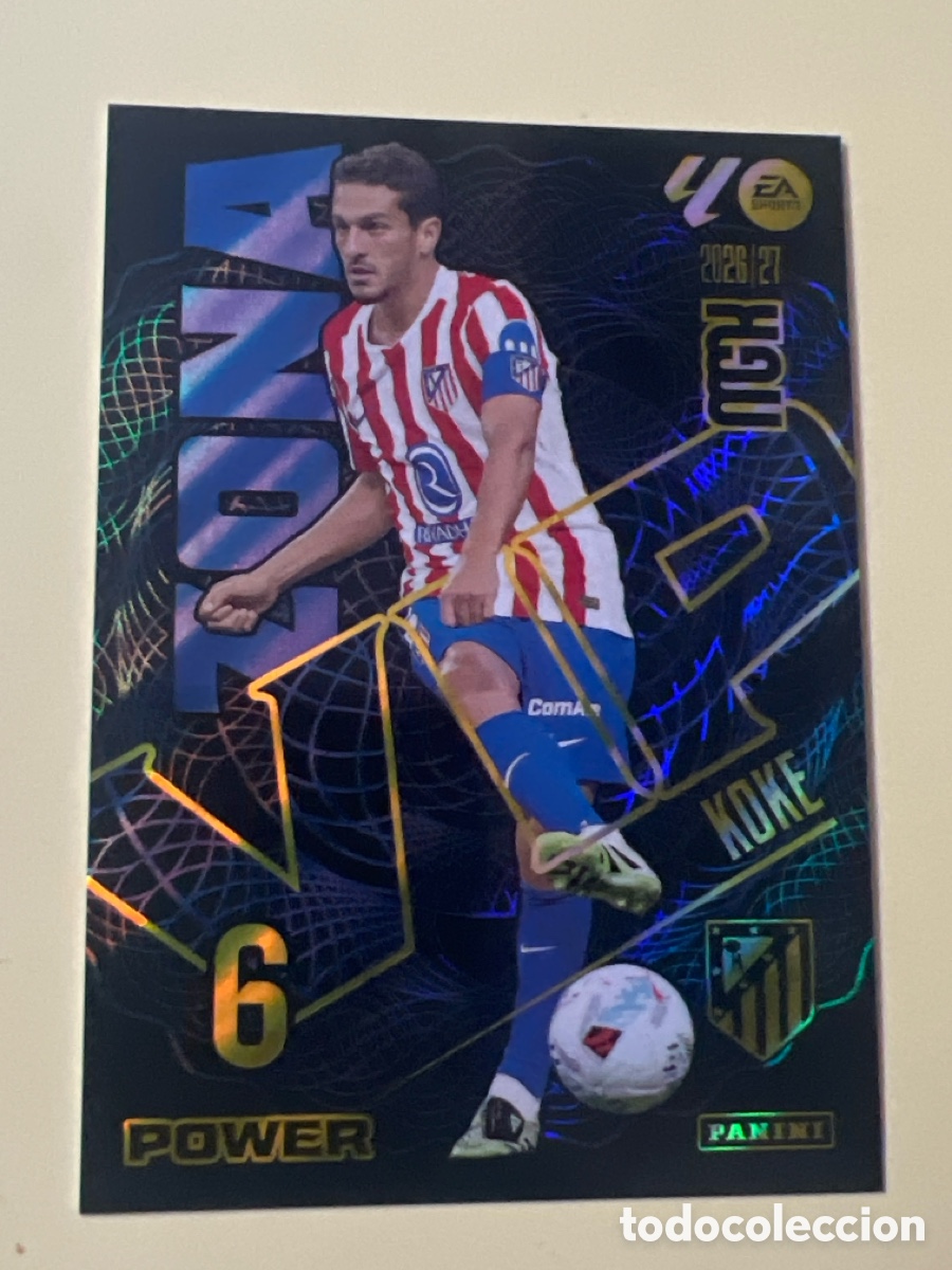 Cromos de f&uacute;tbol: E67. 400P KOKE - ATL&Eacute;TICO DE MADRID - ZONA VIP POWER FICHAS ALBUM MEGACRACKS 2026 2027 MGK 26 27