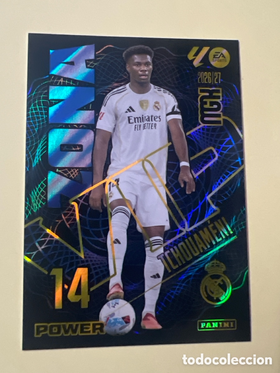 Football Stickers: E70. 405P TCHOUAMENI - ZONA VIP POWER PARALELA REAL MADRID MEGACRACKS MGK 2026 2027 26 27