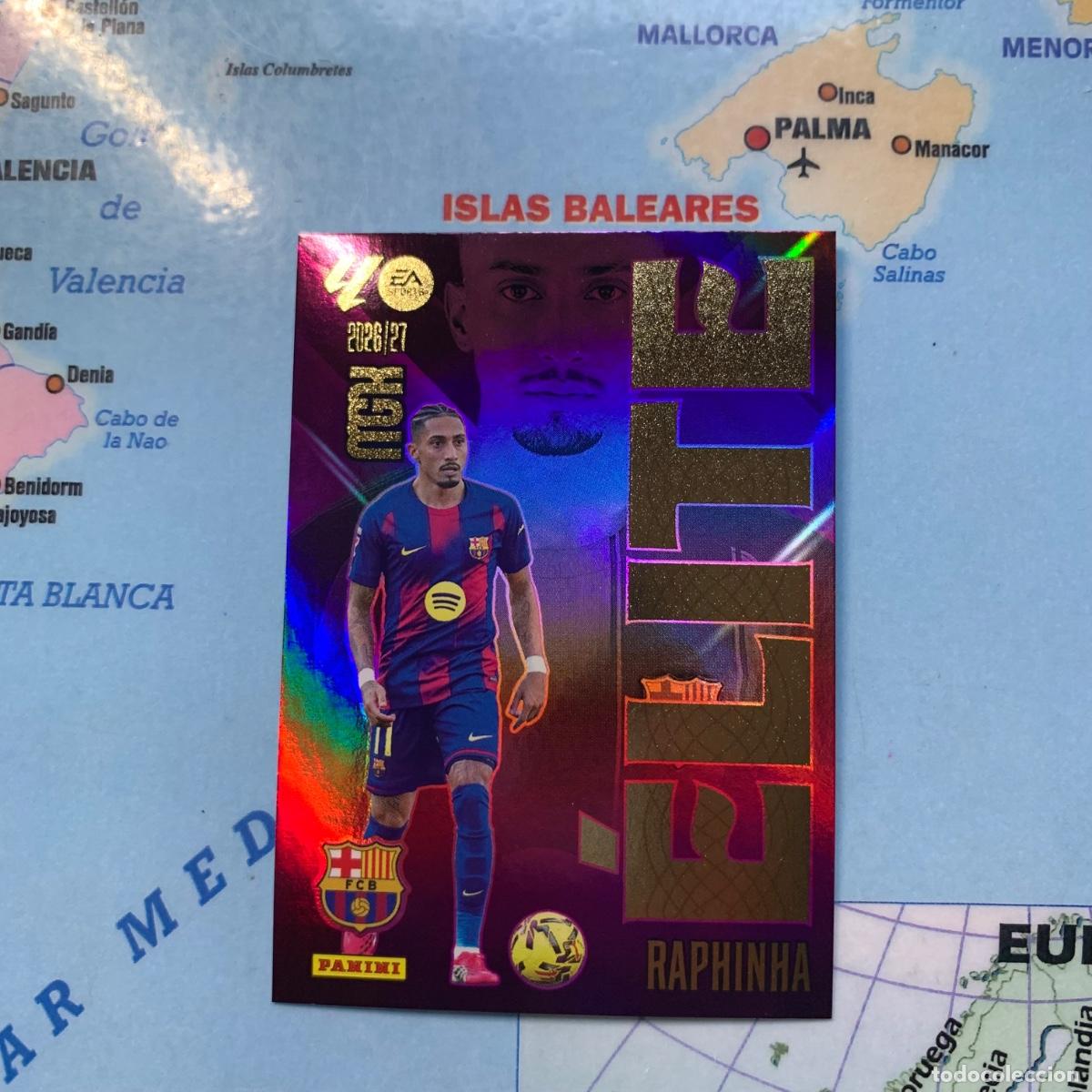 Football Stickers: Raphinha elite n&uacute;mero 16 Del Barcelona megacracks 26-27 2026-2027