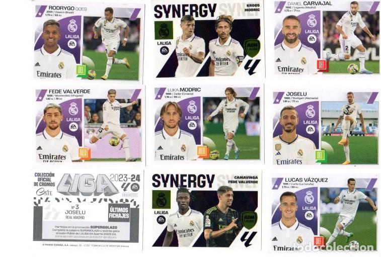 Football Stickers: LIGA 2023-24 *** REAL MADRID *** LOTE 8 CROMOS PANINI