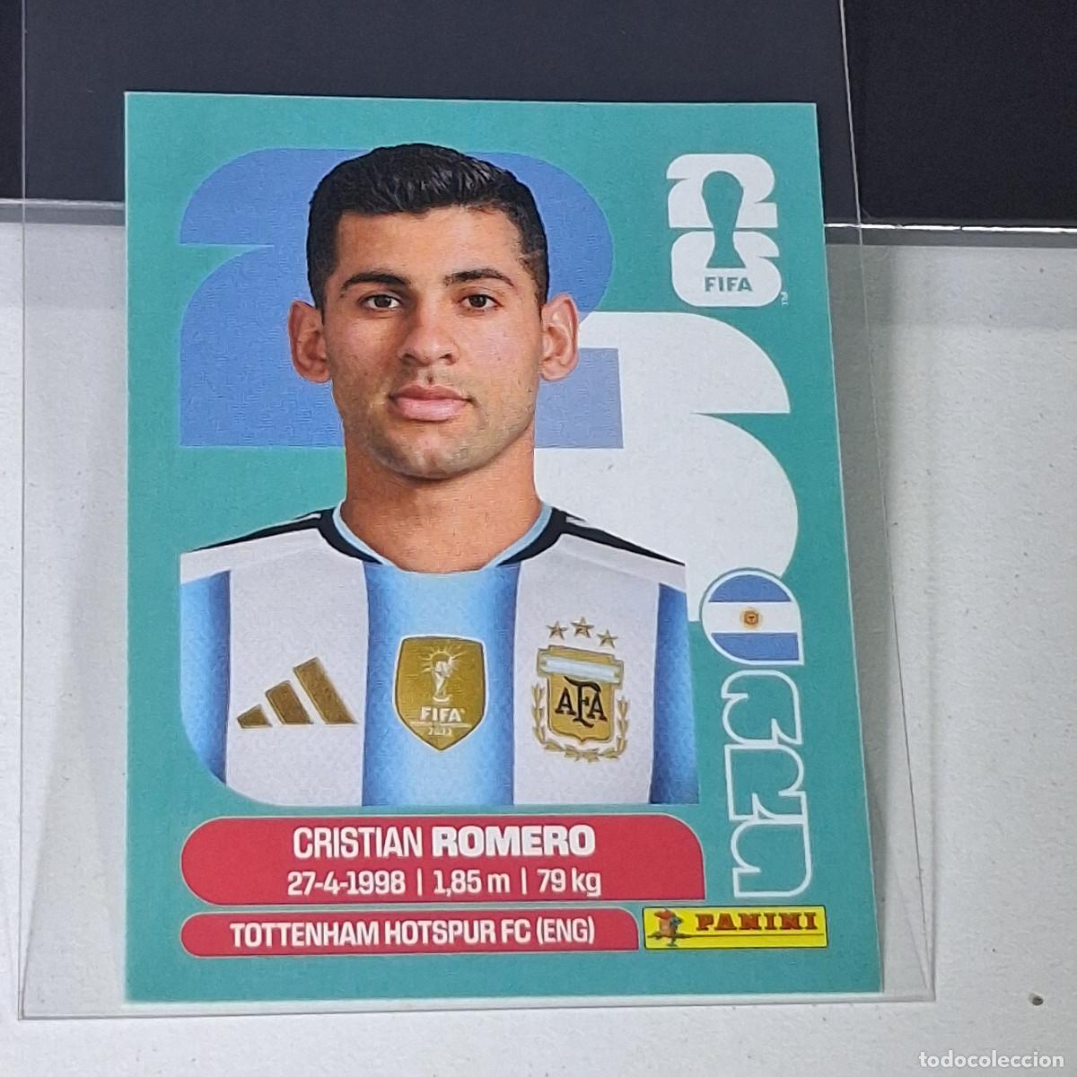 Cromos de f&uacute;tbol: B39 ARG 4 ARG4 CRISTIAN ROMERO ARGENTINA MUNDIAL FIFA WORLD CUP 2026 STICKER PANINI