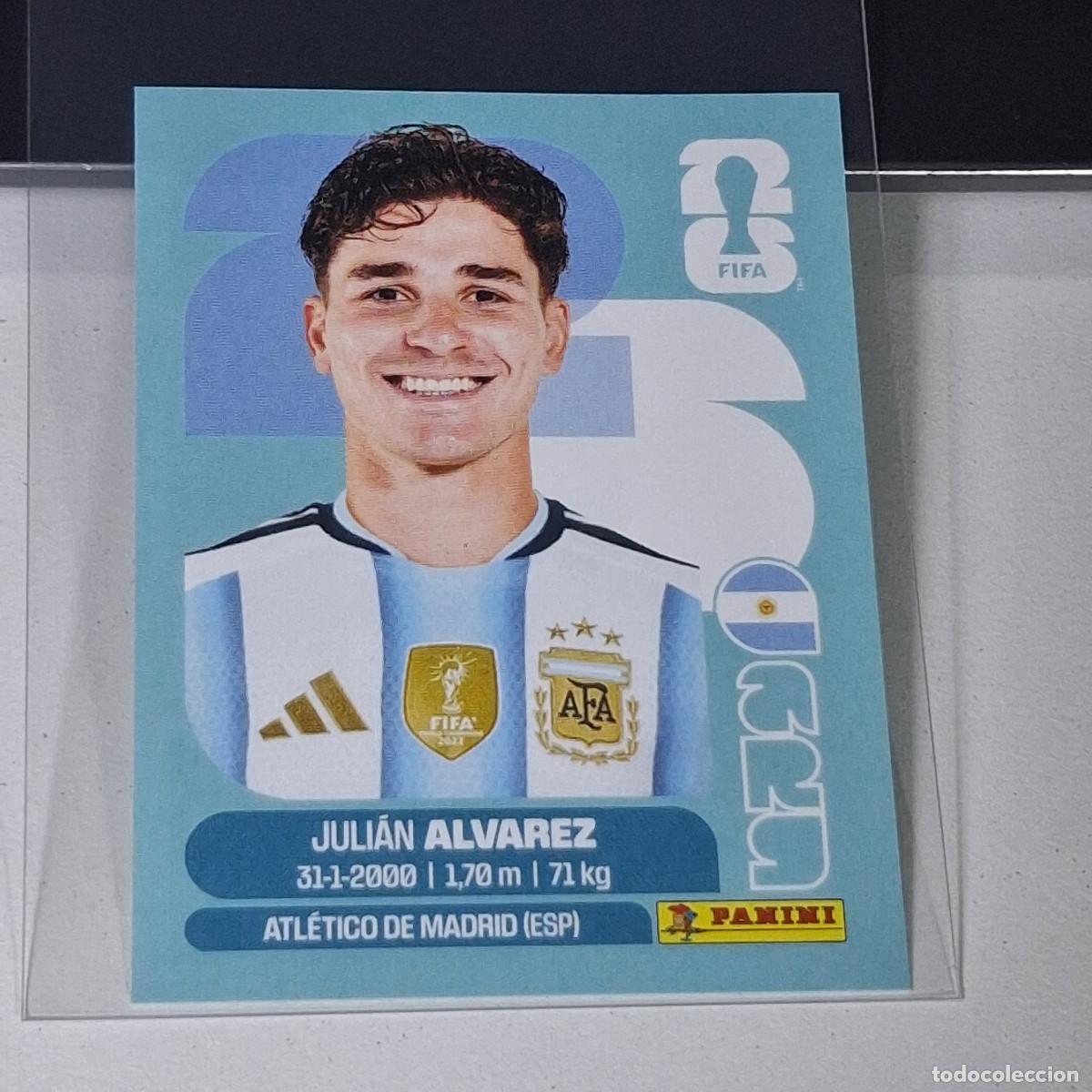 Cromos de f&uacute;tbol: B39 ARG19 JULI&Aacute;N &Aacute;LVAREZ ARG 19 ARGENTINA MUNDIAL FIFA WORLD CUP 2026 STICKER PANINI