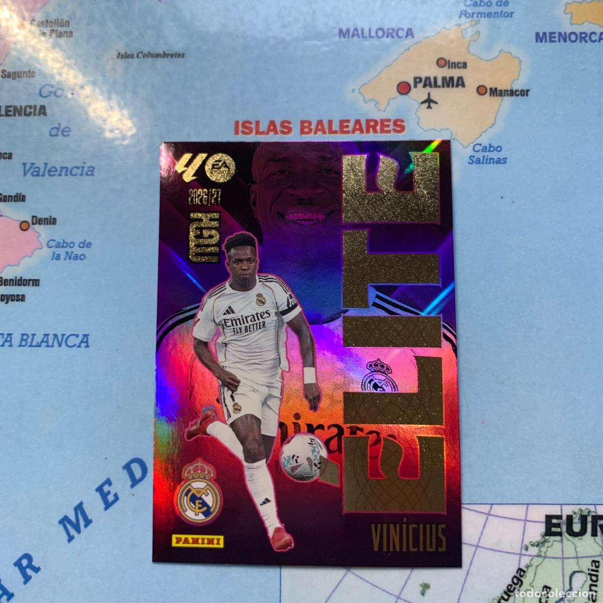 Cromos de f&uacute;tbol: Vinicius elite n&uacute;mero 18 Del Real Madrid megacracks 26-27 2026-2027