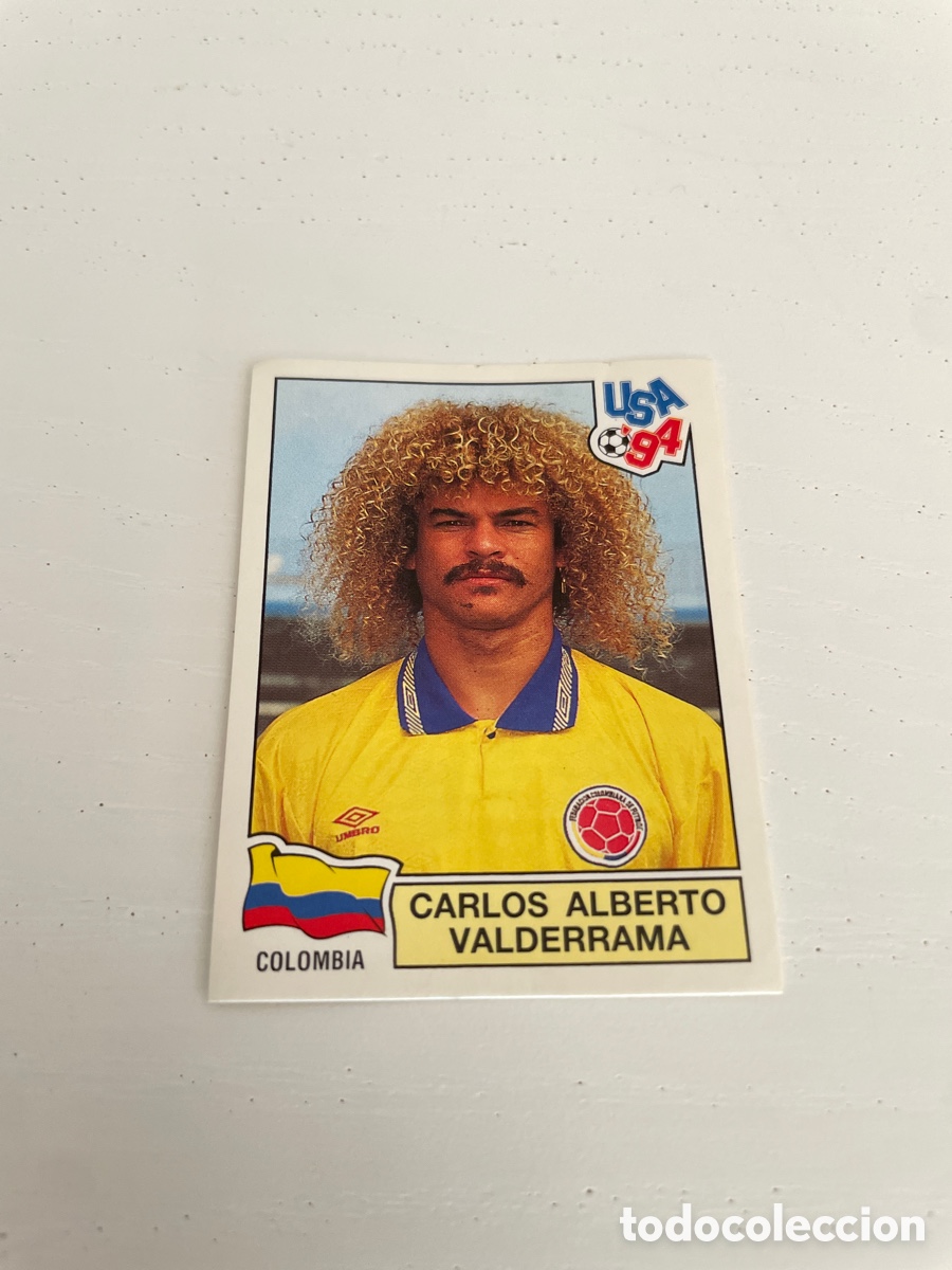 Cromos de f&uacute;tbol: USA 94 cromo 62 VALDERRAMA sin pegar Panini
