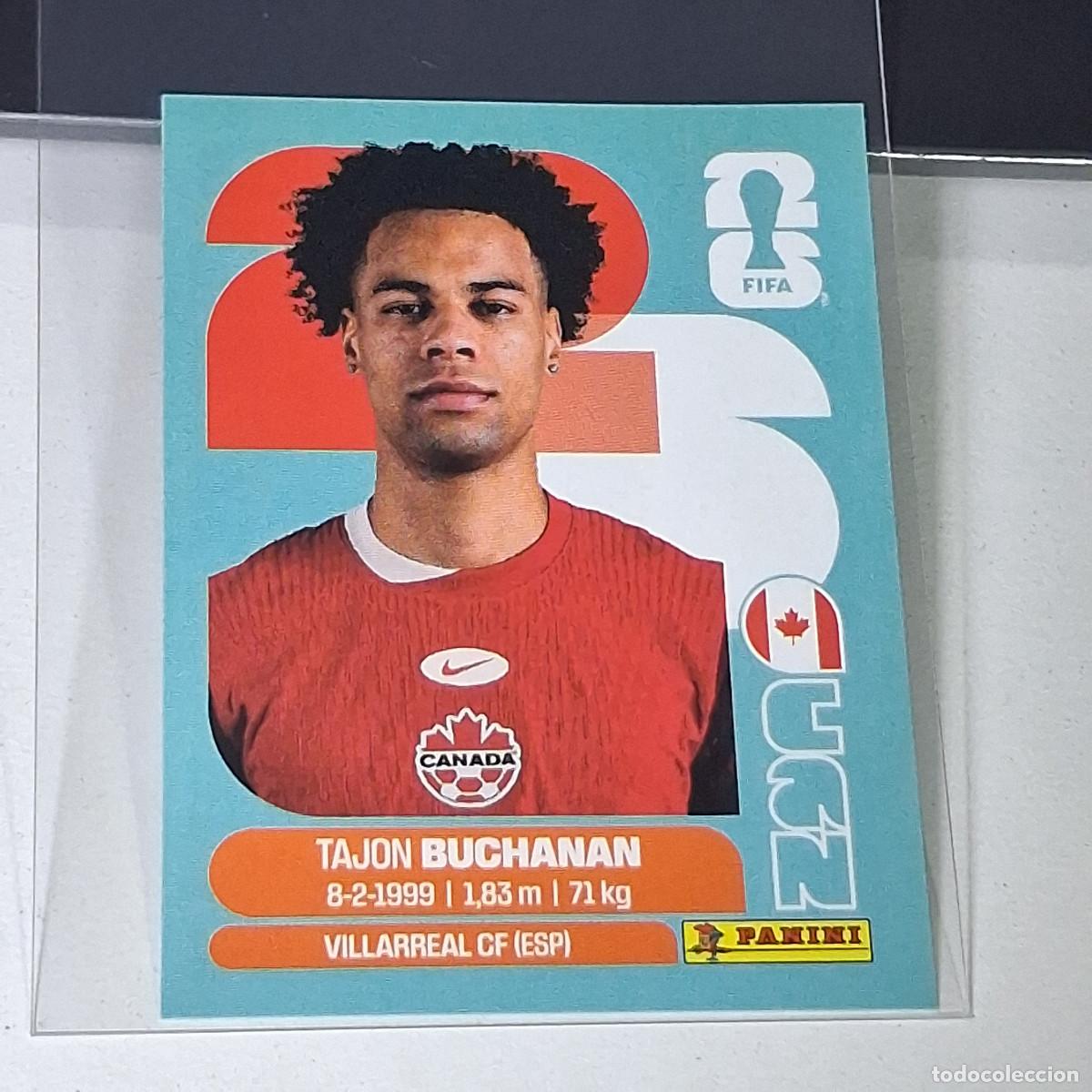 Cromos de f&uacute;tbol: B39 CAN 17 CAN17 TAJON BUCHANAN CANAD&Aacute; CAN MUNDIAL FIFA WORLD CUP 2026 STICKER PANINI