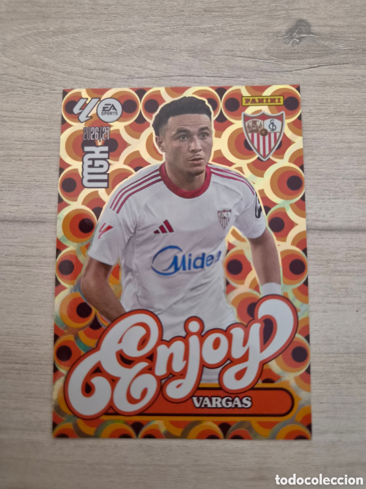 Cromos de f&uacute;tbol: N&deg;387 Enjoy Vargas Megacracks 26/27