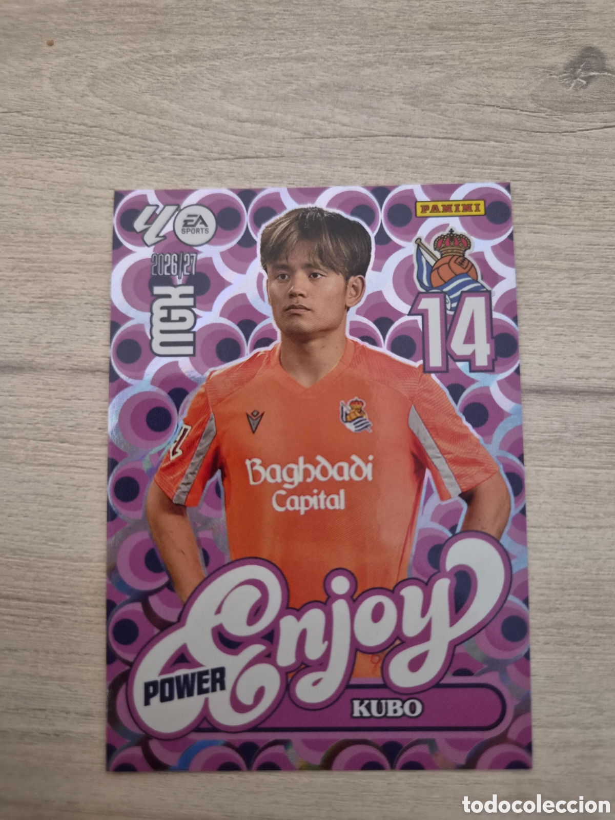 Cromos de Futebol: P384 Enjoy Power Kubo Megacracks 26/27