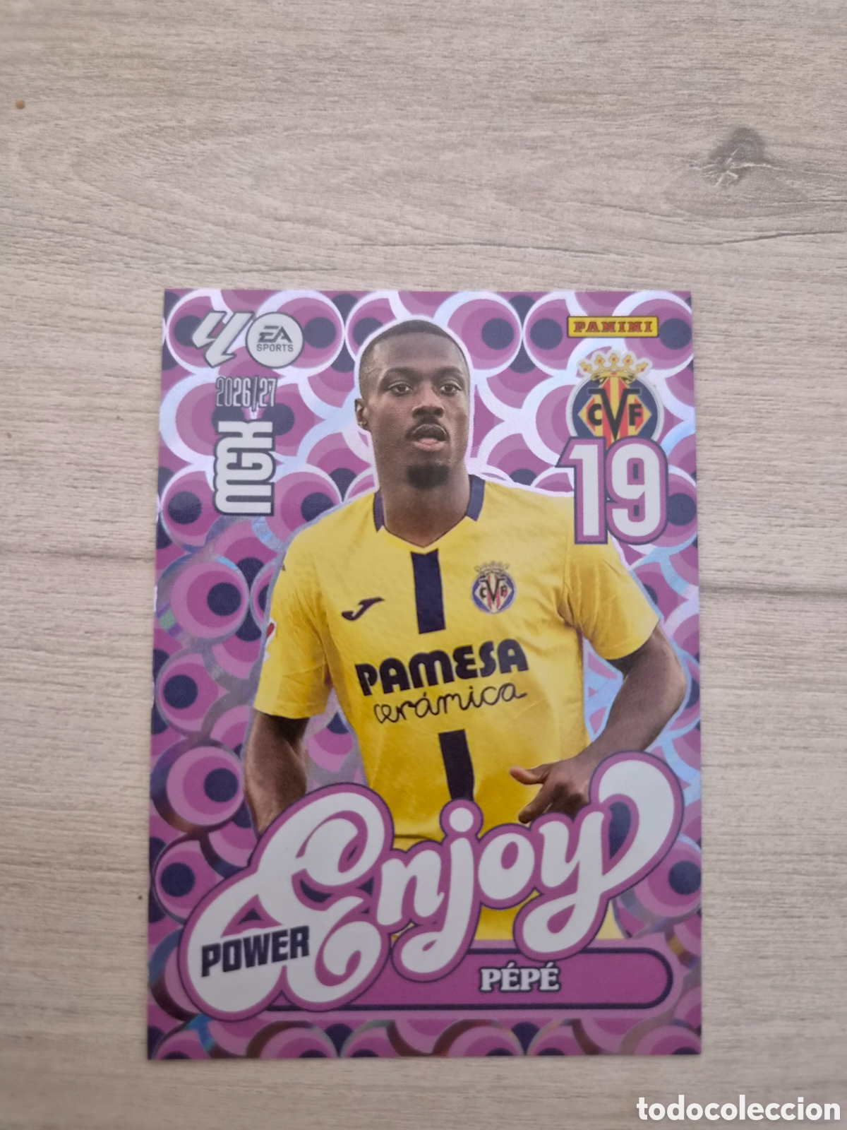 Cromos de f&uacute;tbol: N&deg;P386 Enjoy Power Pepe Megacracks 26/27