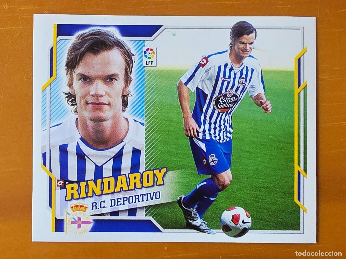 Cromos de f&uacute;tbol: 3 B Rindaroy, Deportivo de la Coru&ntilde;a, Coloca, Panini Ediciones Liga Este 2010 2011 10 11