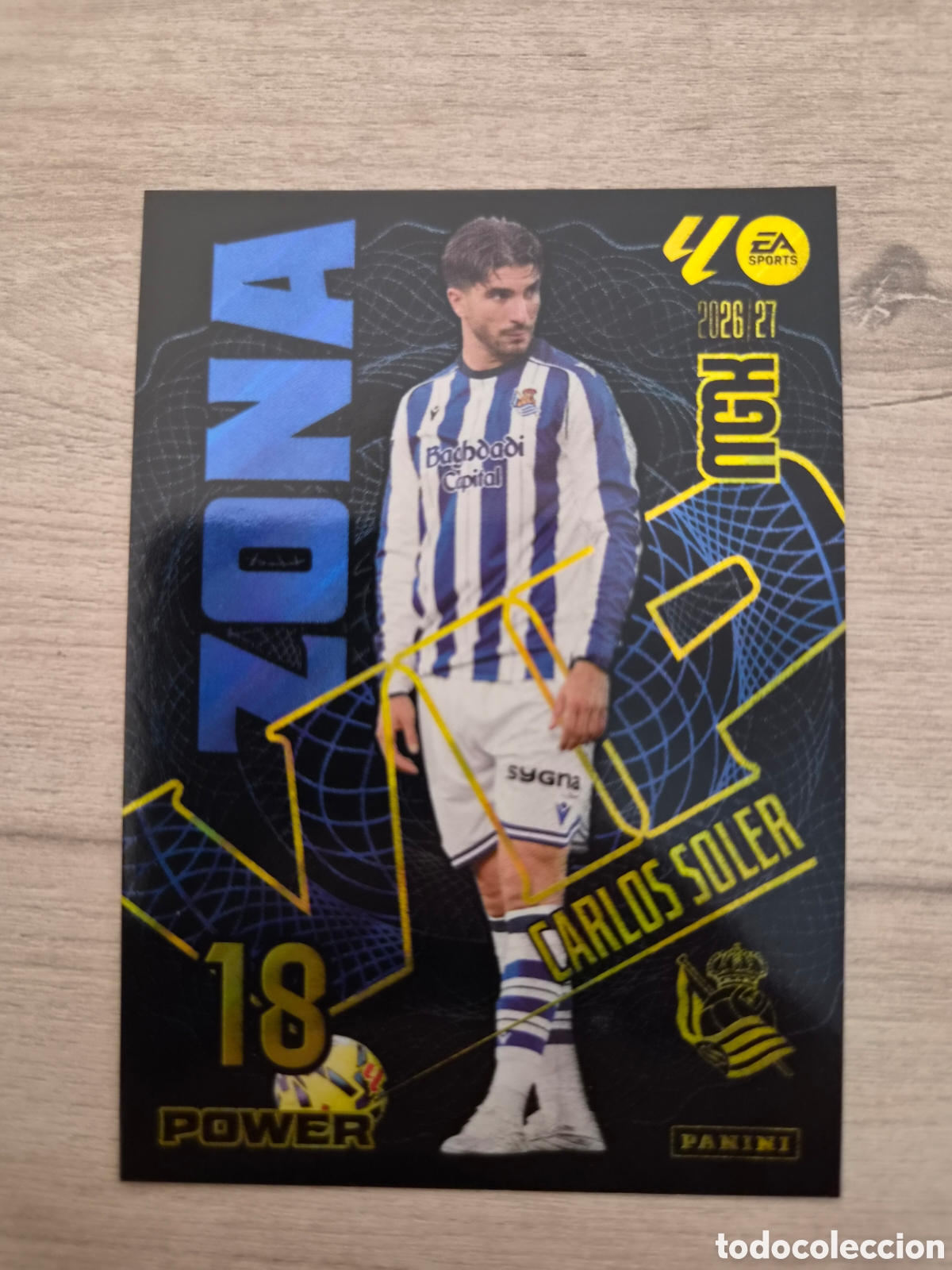 Cromos de f&uacute;tbol: N&deg;P390 Zona Vip Power Carlos Soler Megacracks 26/27