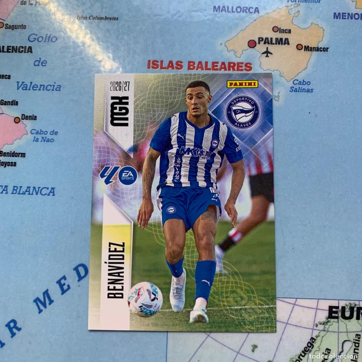 Cromos de f&uacute;tbol: Benavidez n&uacute;mero 27 del Alav&eacute;s megacracks 26-27 2026-2027