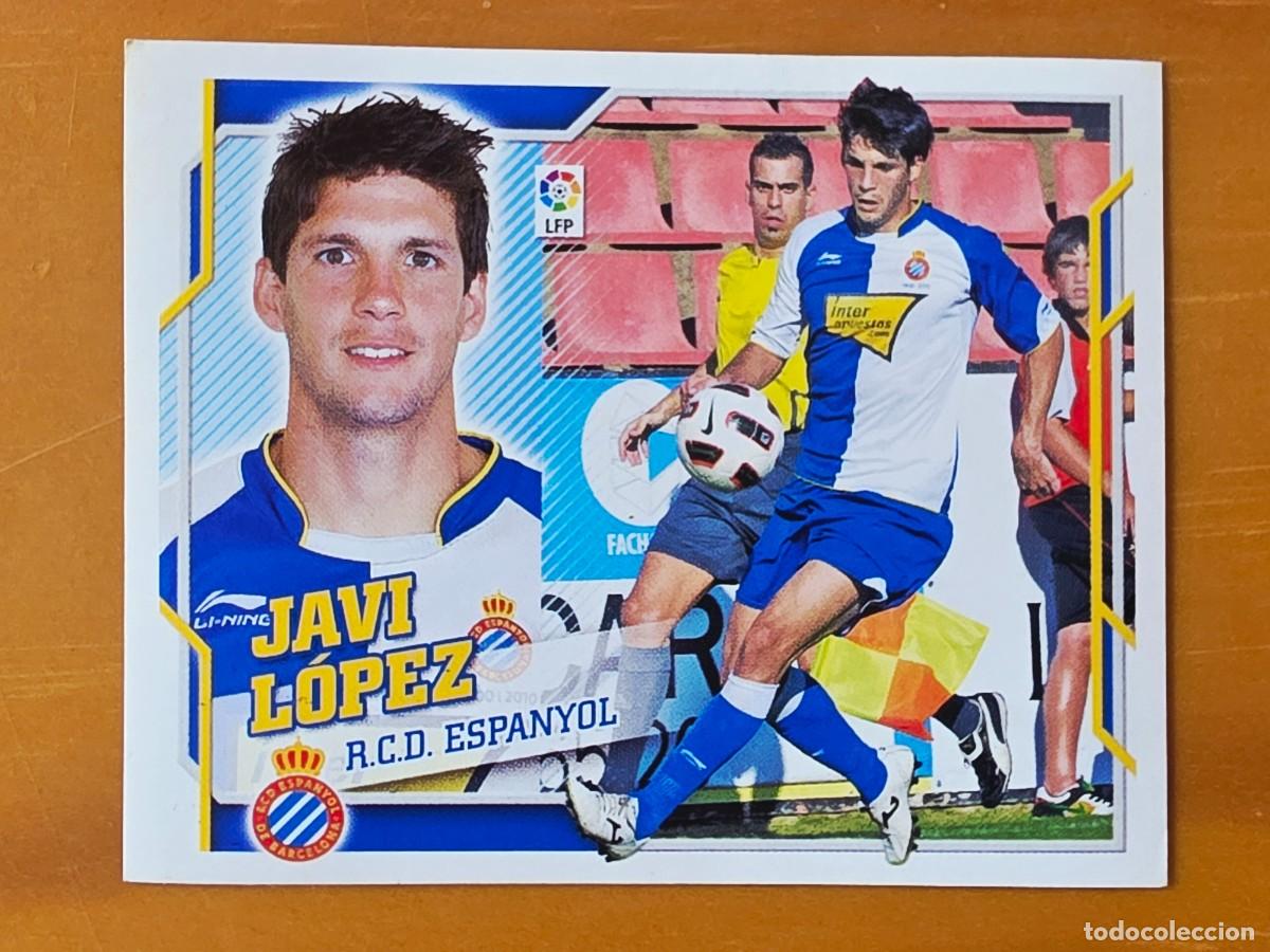 Cromos de f&uacute;tbol: 9 B Javi L&oacute;pez, RCD Espanyol, Coloca, Panini Ediciones Liga Este 2010 2011 10 11