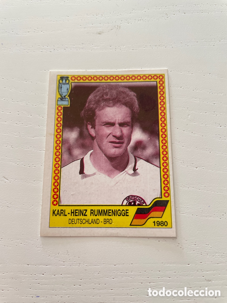 Cromos de f&uacute;tbol: EURO 88 cromo 15 RUMMENIGGE sin pegar Panini