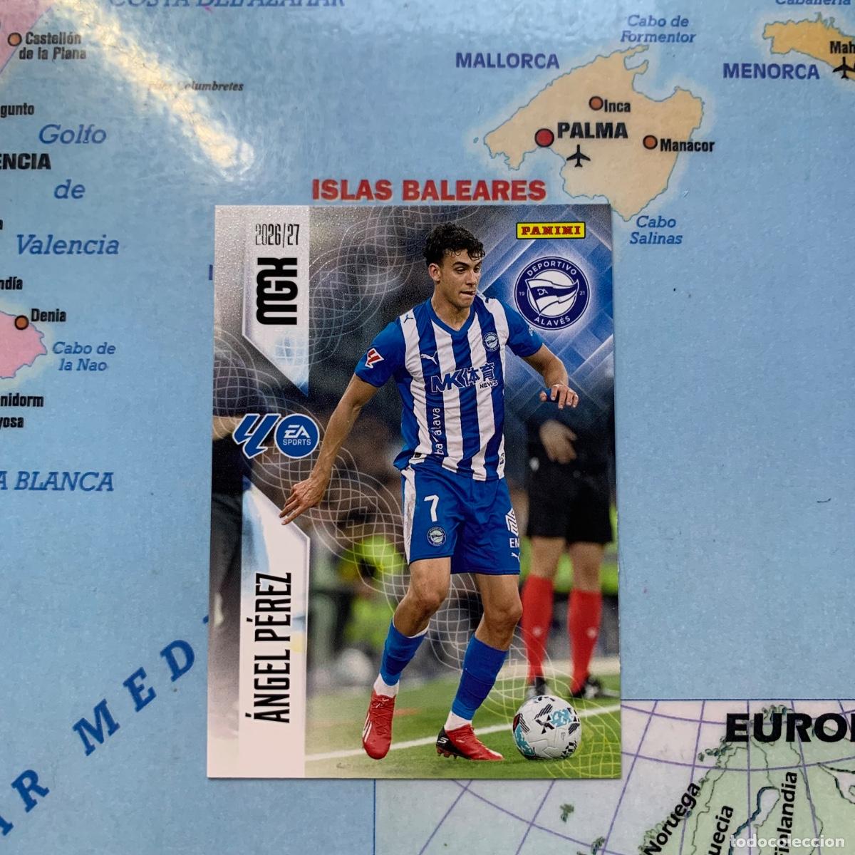 Cromos de f&uacute;tbol: &Aacute;ngel P&eacute;rez n&uacute;mero 33 del Alav&eacute;s megacracks 26-27 2026-2027