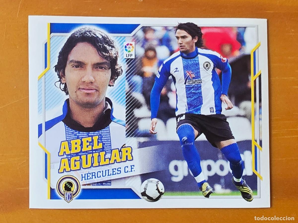 Cromos de f&uacute;tbol: 9 B Abel Aguilar, H&eacute;rcules CF, Coloca, Panini Ediciones Liga Este 2010 2011 10 11