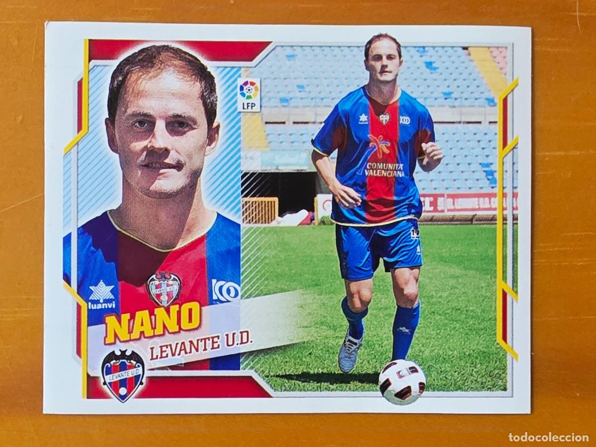 Cromos de f&uacute;tbol: 6 B Nano, Levante UD, Coloca, Panini Ediciones Liga Este 2010 2011 10 11