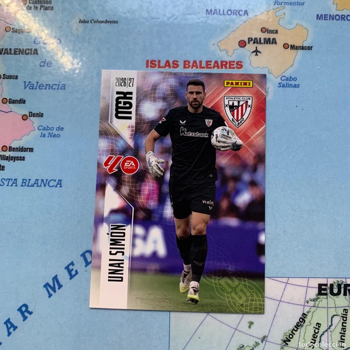Cromos de f&uacute;tbol: Unai Simon n&uacute;mero 38 del Athletic de Bilbao megacracks 26-27 2026-2027